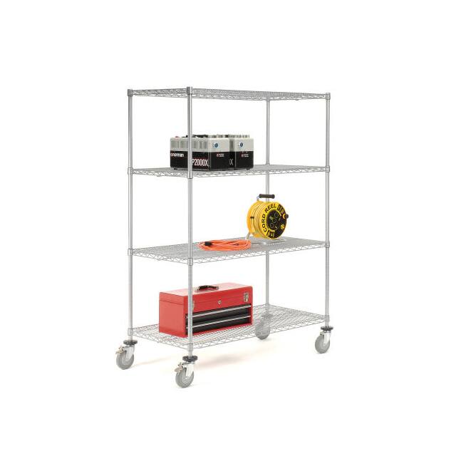 168195B WIRE SHELF TRUCK,BRAKE, 36X24X69