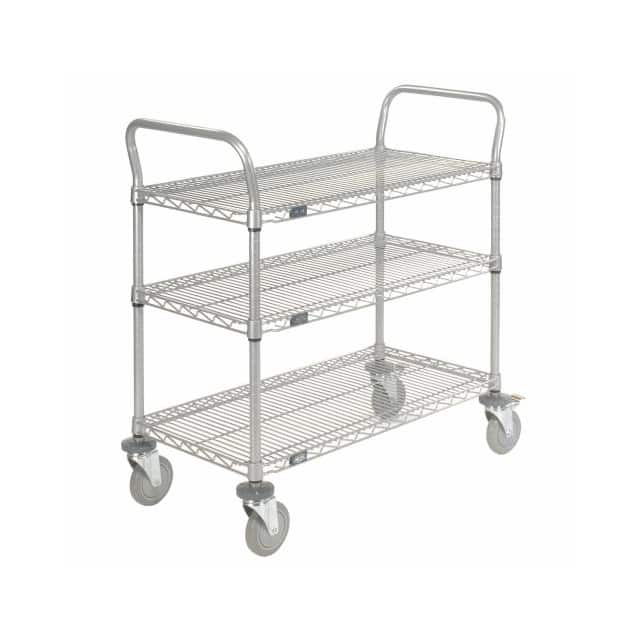 168212B WIRE SHELF UTILITY CART 48X24X38