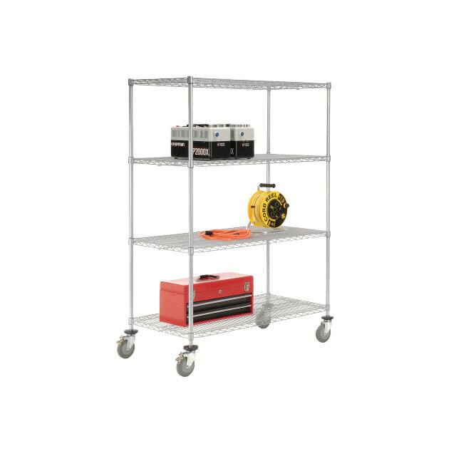 168204B WIRE SHELF TRUCK,BRAKE, 48X24X80