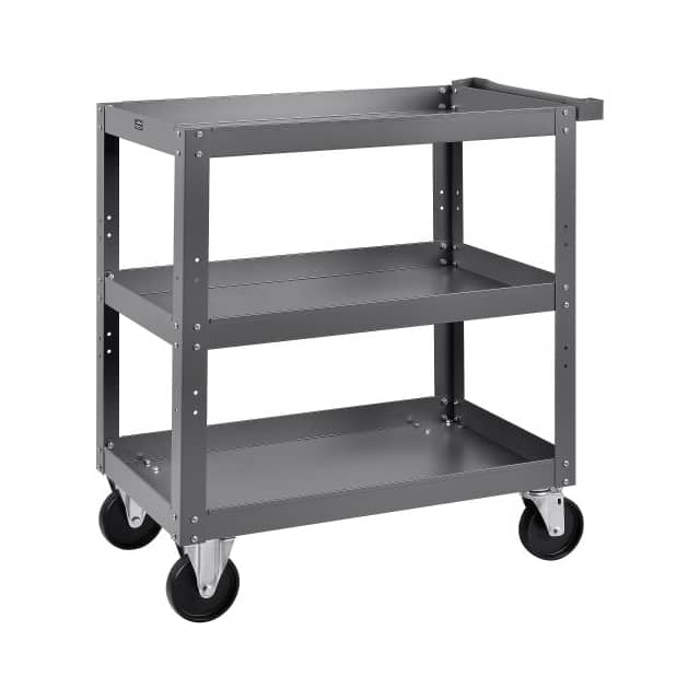 988849 3 SHELF STEEL STOCK CART, 800 LB