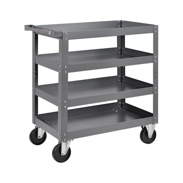 988851 4 SHELF STEEL STOCK CART, 800 LB