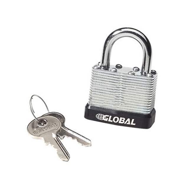 959101C STEEL PADLOCK W/BUMPER AND 2 KEY