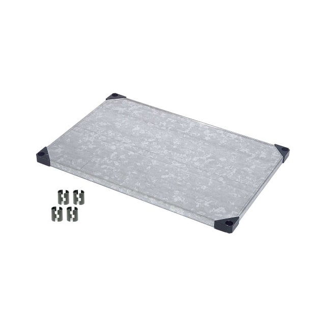 189973B SOLID GALVANIZED SHELF W/CLIPS,