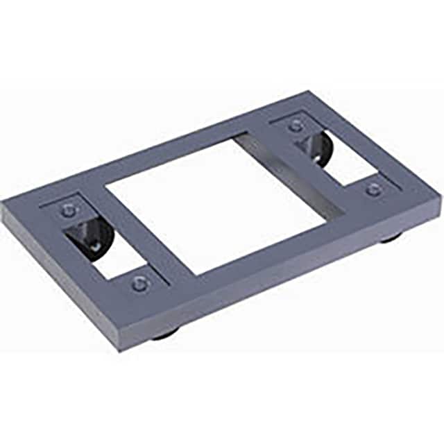 110433 STEEL DOLLY W/OPEN DECK & RUBBER