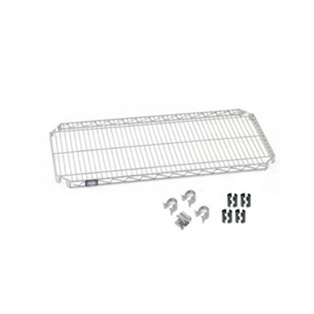 580583A E-Z ADJUST SHELF W/CLIPS & 4 HOO