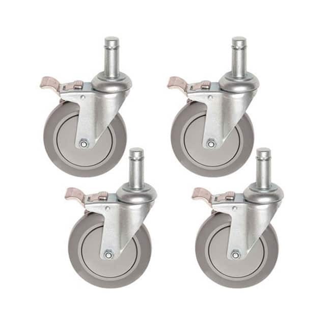 800282 5" POLYURETHANE STEM CASTERS SET