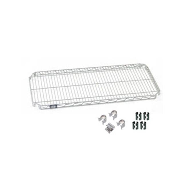580584A E-Z ADJUST SHELF W/CLIPS & 4 HOO