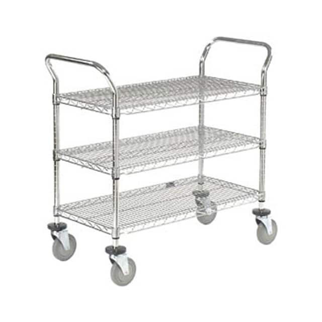 188724 WIRE UTILITY CART, 3 SHELVES, 80