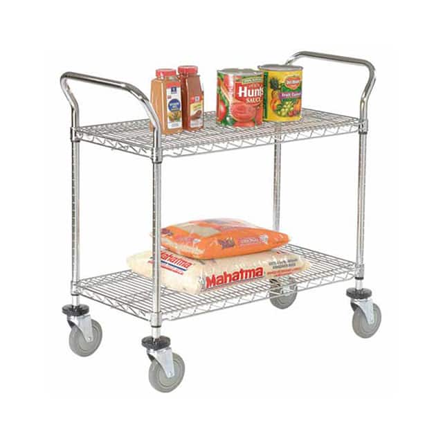 188710 WIRE UTILITY CART, 2 SHELVES, 80