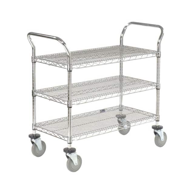 188728 WIRE UTILITY CART, 3 SHELVES, 80