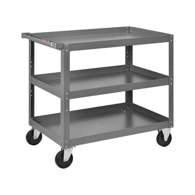 988850 3 SHELF STEEL STOCK CART, 800 LB