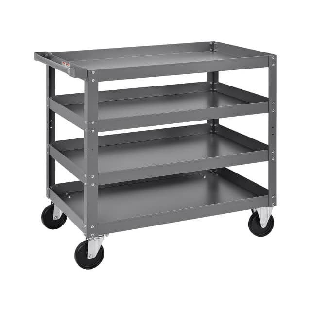 988852 4 SHELF STEEL STOCK CART, 800 LB