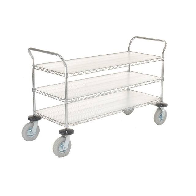 188788 WIRE SHELF INSTRUMENT CART, 3 SH