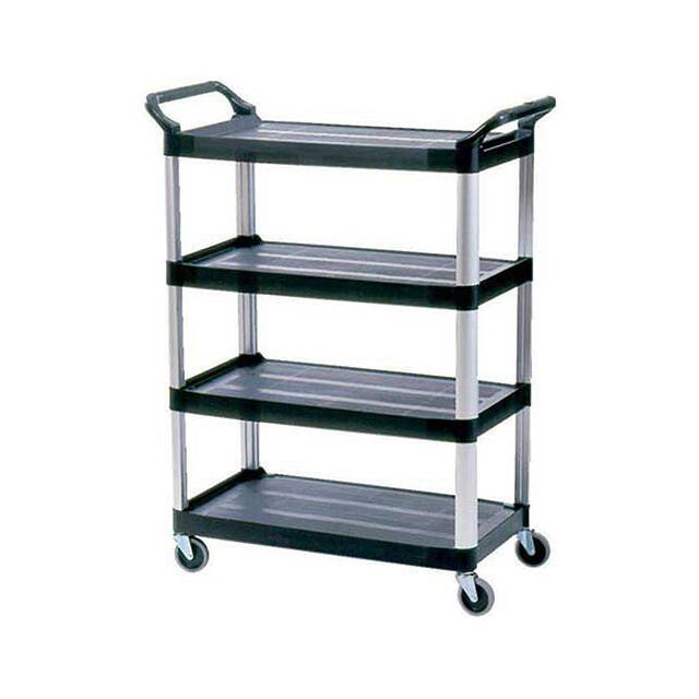 FG409600BLA XTRA 4096 4 SHELF UTILITY CART W