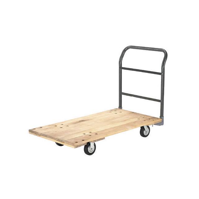952507 PLATFORM TRUCK W/HARDWOOD DECK,