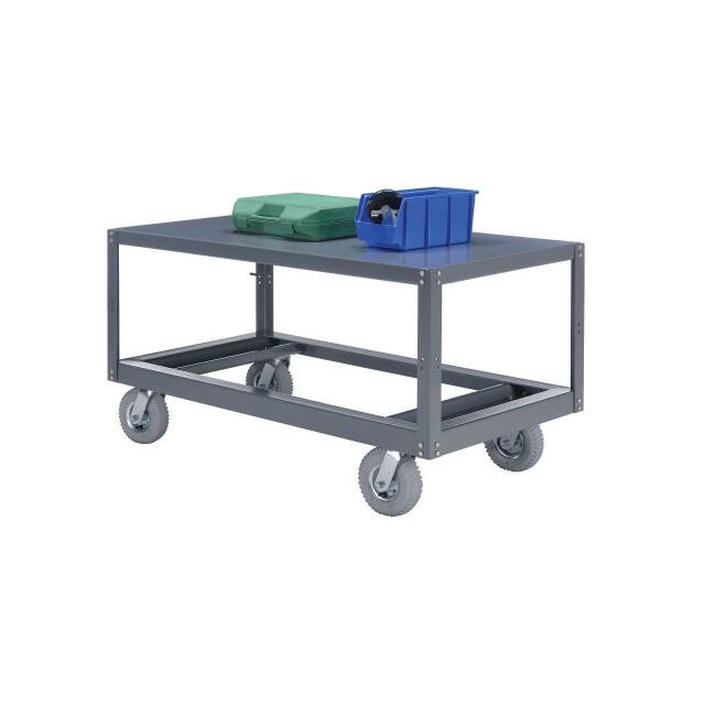 752243 PORTABLE STEEL TABLE, 1 SHELF, 1