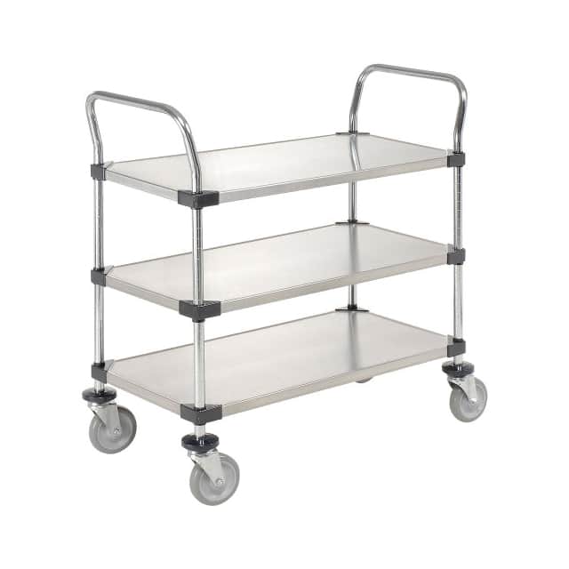 184290 STAINLESS STEEL UTILITY CART, 3