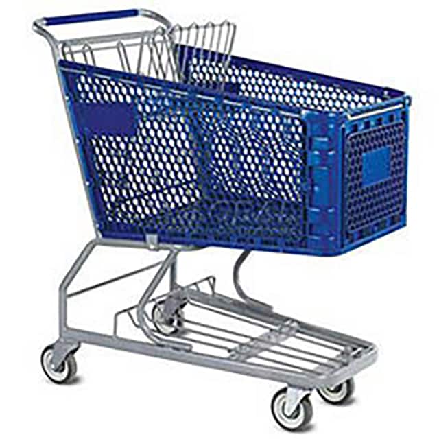 102-165-DBL-BH PLASTIC SHOPPING CART 6.3 CU. FO