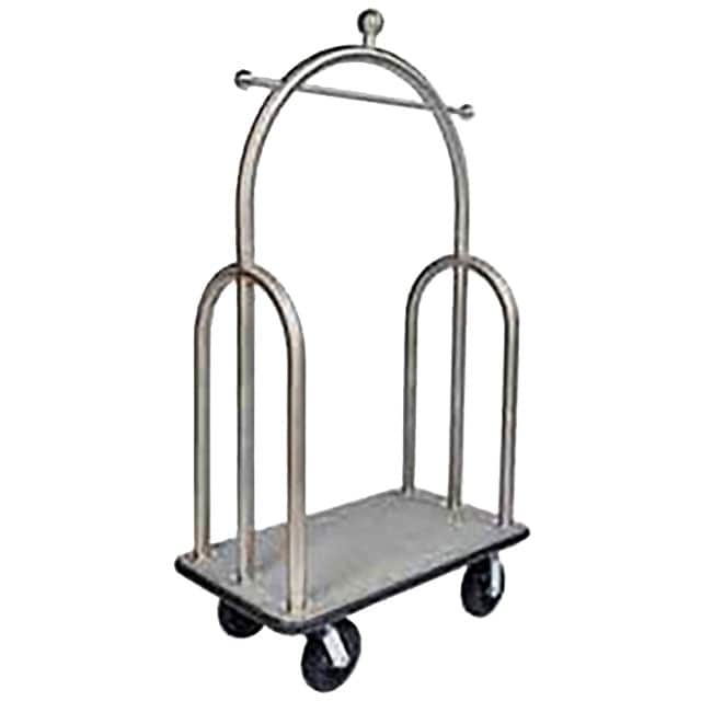 3599BK-010-GRY HD TRIDENT BELLMAN CART STAINLES