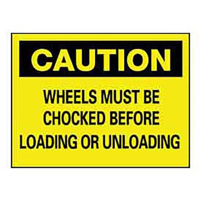 C-70-RB 14X10" PLASTIC "CHOCK YOUR WHEEL