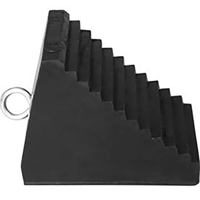 60-7258 RUBBER WHEEL CHOCK, 9-1/4"L X 6-