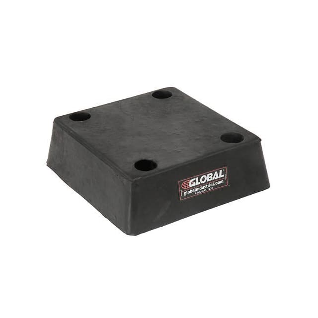 B-1213-4 MOLDED RUBBER BUMPER, 12"W X 13"