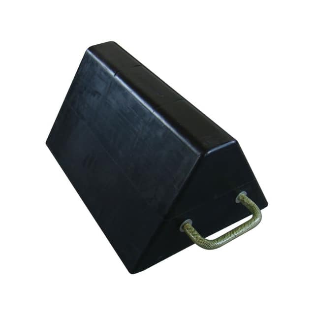 RWC-25 JUMBO RUBBER WHEEL CHOCK, 16"L X