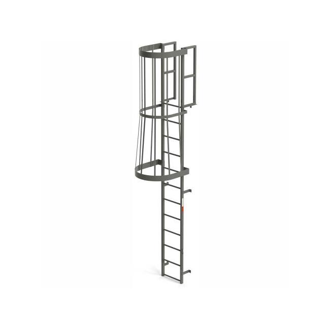 FC12 EGA STEEL FIXED CAGE LADDER, 12