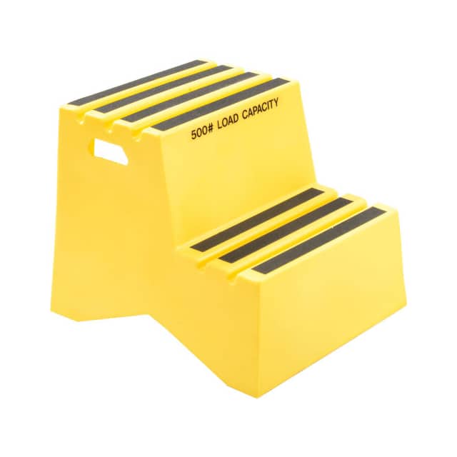 ST-2 YEL 2 STEP PLASTIC STEP STAND, 21"W