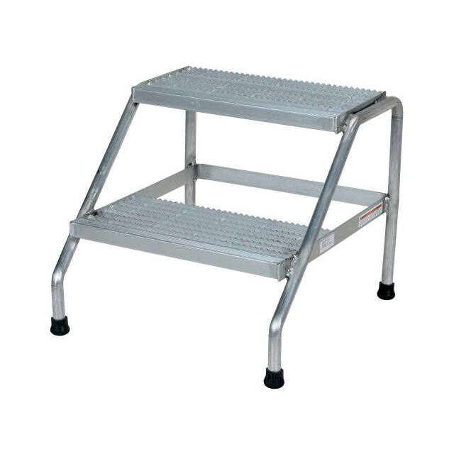 SSA-2 STEP STAND, 2 STEP, WELDED, ALUM