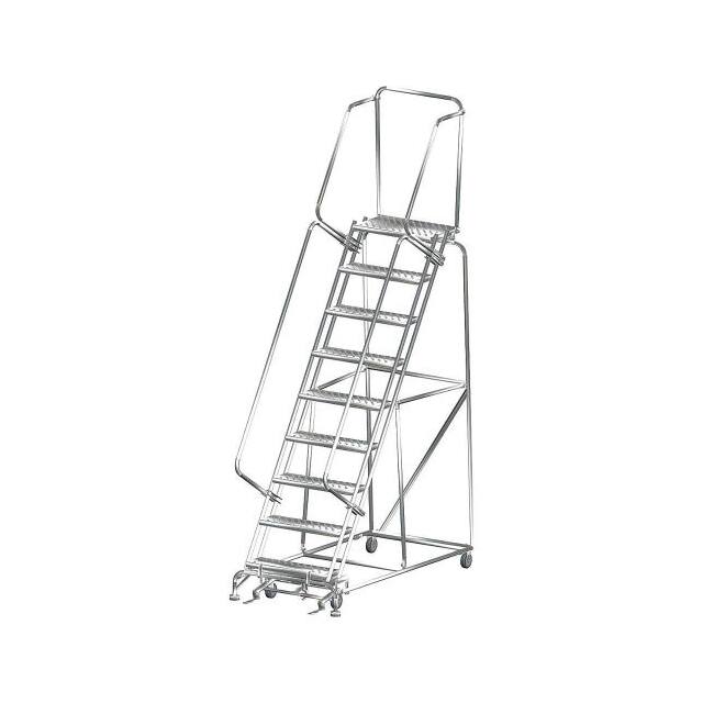 SS093214P 9 STEP 24"WX70"D STAINLESS STEEL