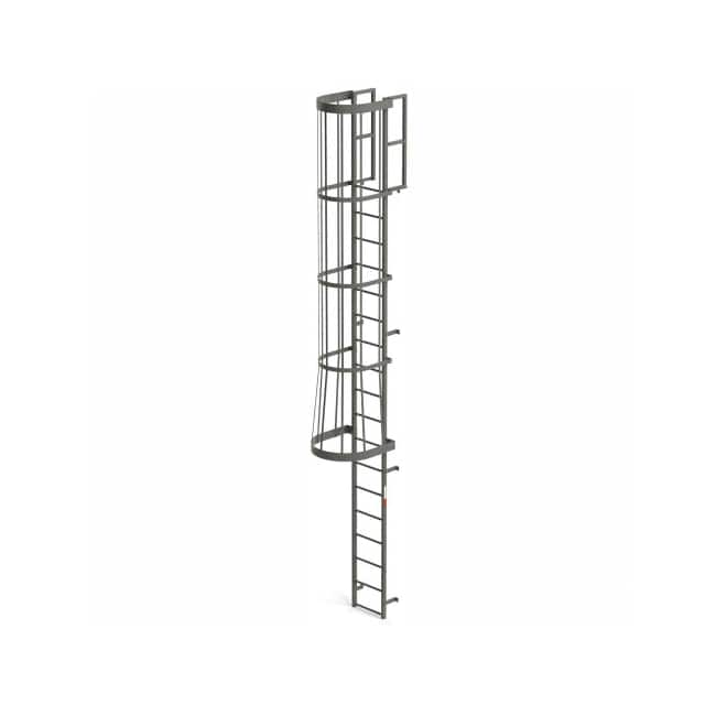 FC18 EGA STEEL FIXED CAGE LADDER, 18