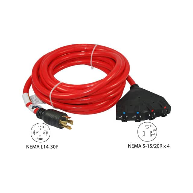 20611 25', 30A, GENERATOR POWER CORD W