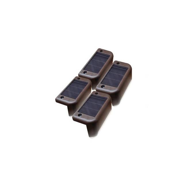 47331-BK 4 Solar LED Deck Lights - Black