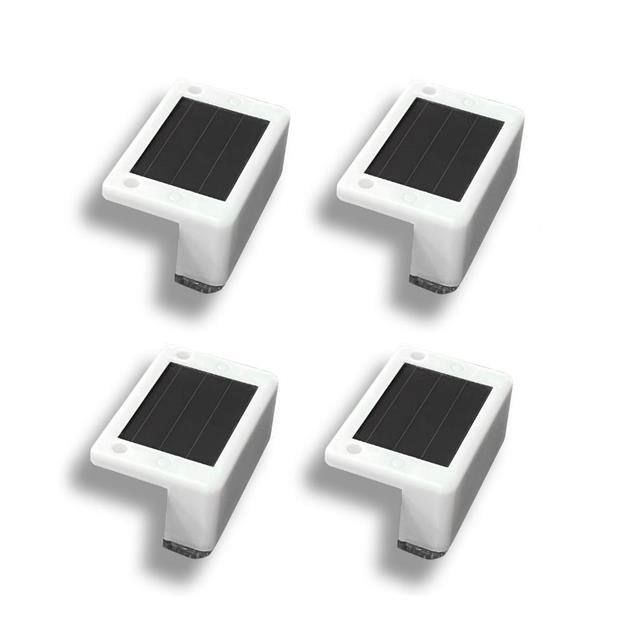 47331-WH 4 Solar LED Deck Lights - White