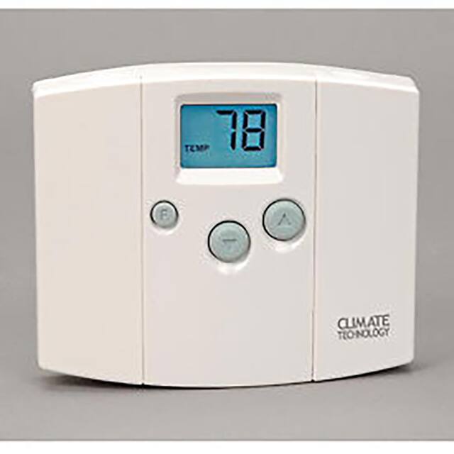 43054 DIGITAL WALL THERMOSTAT, W/ BLUE