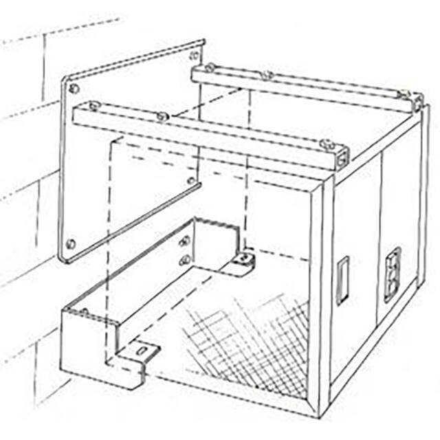 B191216 10009 WALL MOUNTING BRACKET, HD