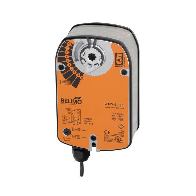LFC24-3 US DAMPER ACTUATOR,35 IN-LB,SPRING