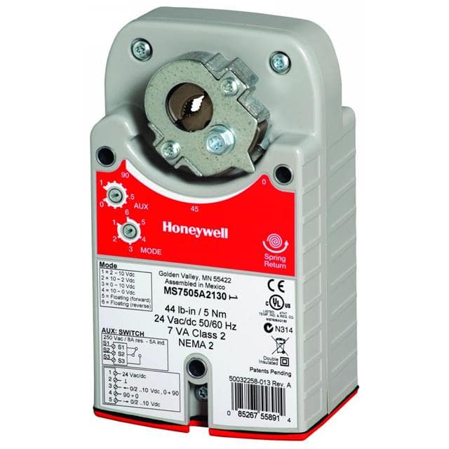MS7505A2130/U DAMPER ACTUATOR, SPRING RETURN,