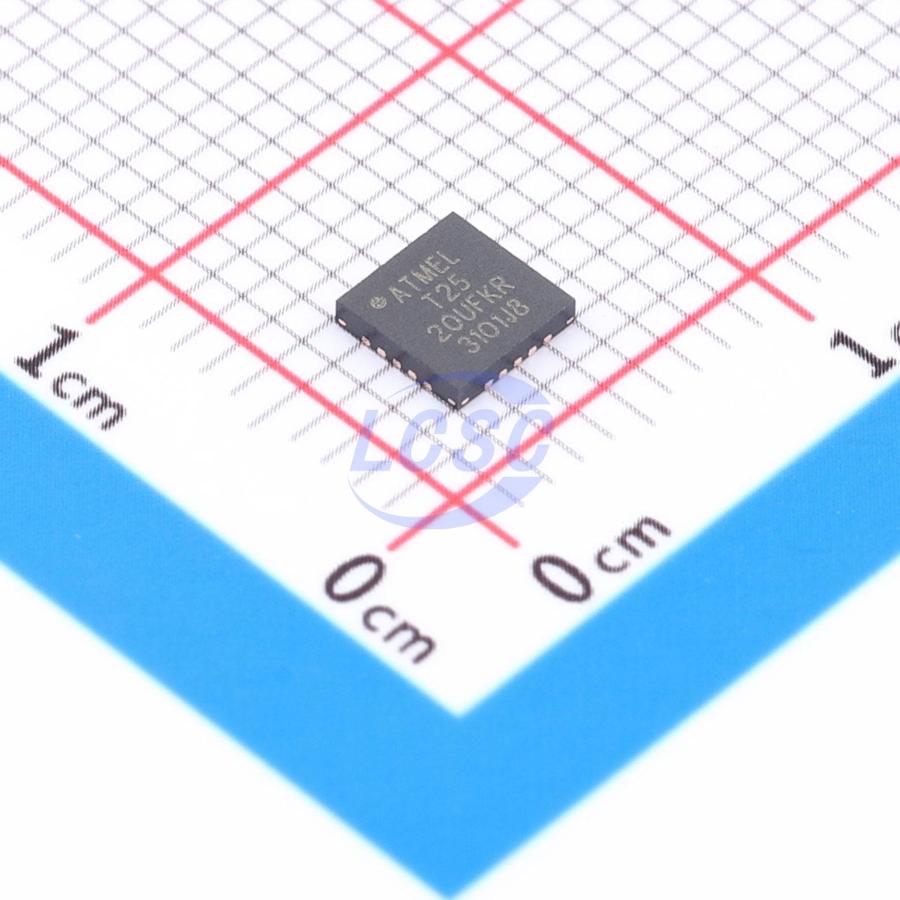 ATTINY25-20MUR The Microchip Technology ATTINY25-20MUR is an 8-bit AVR microcontroller featuring 2KB of Flash program memory and operating at speeds up to 20MHz. It is designed for surface mount applications.