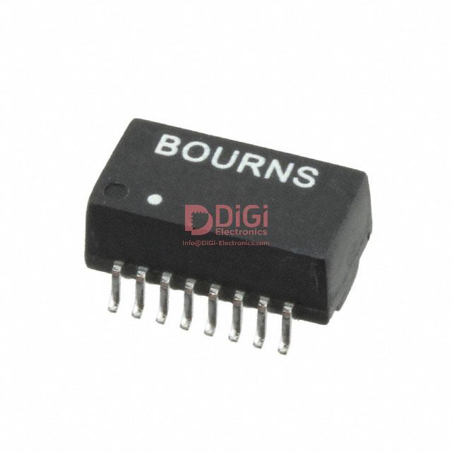 SM91502ALE The Bourns SM91502ALE is a pulse transformer with 150µH inductance and a 1CT:1CT turns ratio. It features a surface mount package and operates from -40°C to 125°C.