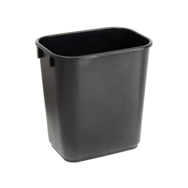 1358BK PLASTIC WASTEBASKET, 13-5/8 QT.