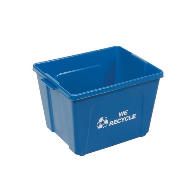 GTRUE14-01 14 GALLON RECYCLING BIN, PLASTIC