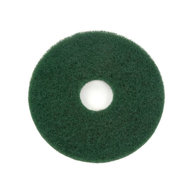 400313 13" GREEN SCRUBBING PAD, 5/CASE
