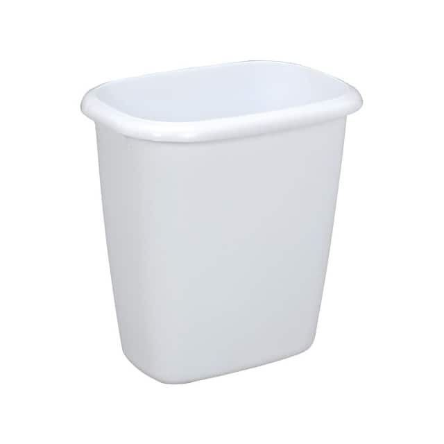 FG295800WHT VANITY WASTEBASKET, 14 QUART