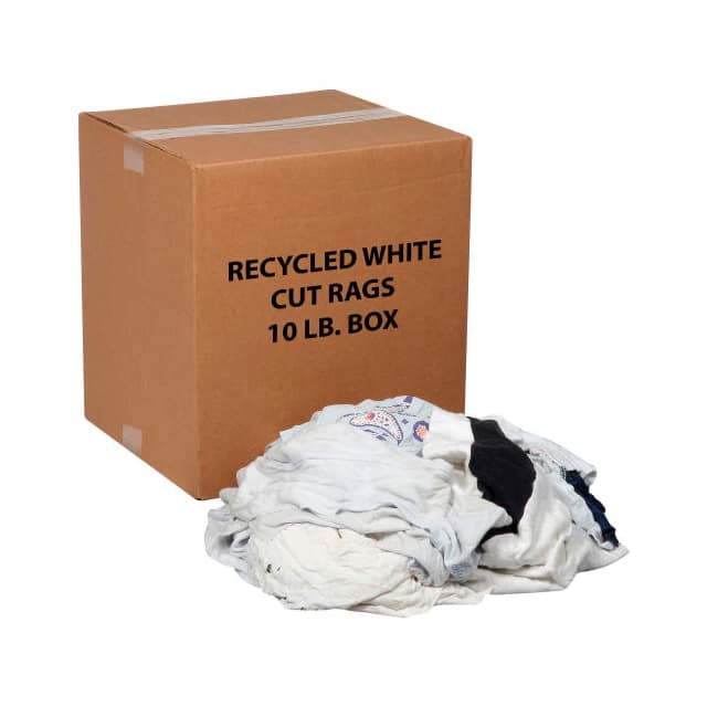 R020-W48-PU10 10 LB. BOX RECYCLED CUT RAGS