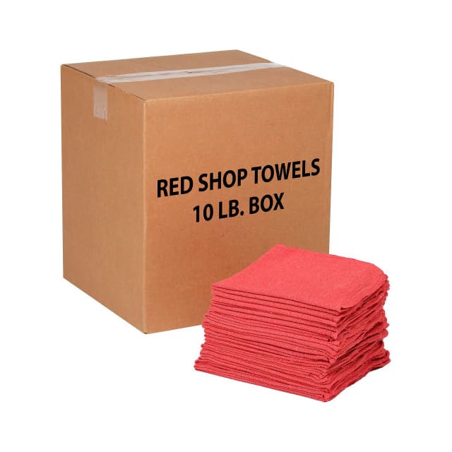 N090-R2R-10 10 LB.BOX 100% COTTON SHOP TOWEL