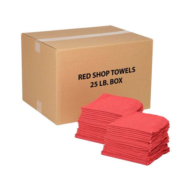 N090-R2R-25 25 LB. BOX 100% COTTON SHOP TOWE