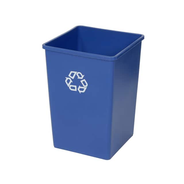 FG395873BLUE SQUARE RECYCLING CONTAINER, 35 G