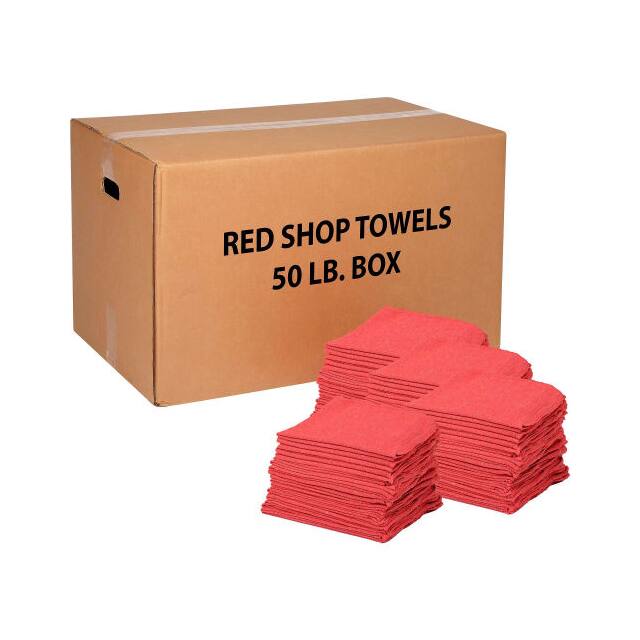 N090-R2R-50 50 LB. BOX 100% COTTON SHOP TOWE